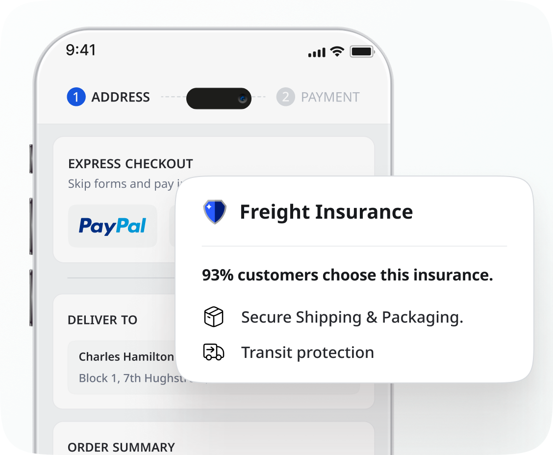 Freight Insurance Optional